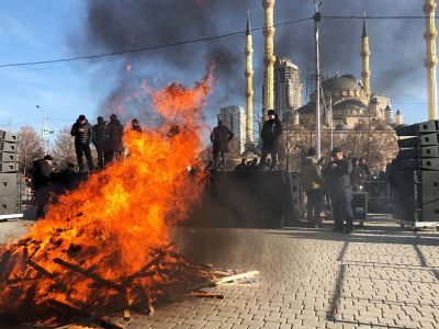 Митинг в Грозном против Янгулбаевых