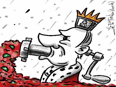 Путин будет воевать в Украине до последнего росиянина. Карикатура А.Петренко: t.me/PetrenkoAndryi Путин будет воевать в Украине до последнего росиянина. Карикатура А.Петренко: t.me/PetrenkoAndryi