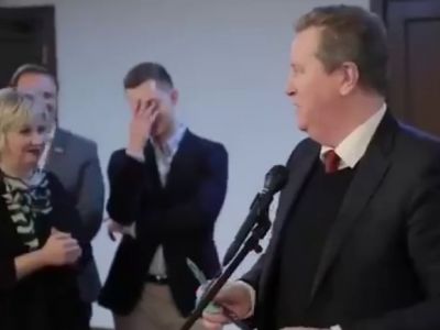 Депутат Госдумы Олег Нилов шутит о ракетах. Скрин видео: t.me/veraafanasyeva Депутат Госдумы Олег Нилов шутит о ракетах. Скрин видео: t.me/veraafanasyeva