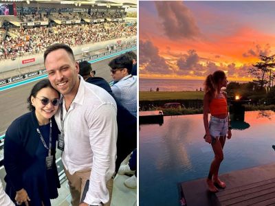 Дочь главы Минобороны Сергея Шойгу Ксения и ее муж в Абу-Даби в ноябре 2022 года. Фото: Stoliarovaleksey / Instagram. Невестка вице-спикера Госдумы Александра Жукова Татьяна на Балив январе 2022 года. Фото: Deniskinaprosto / Instagram Дочь главы Минобороны Сергея Шойгу Ксения и ее муж в Абу-Даби в ноябре 2022 года. Фото: Stoliarovaleksey / Instagram. Невестка вице-спикера Госдумы Александра Жукова Татьяна на Балив январе 2022 года. Фото: Deniskinaprosto / Instagram