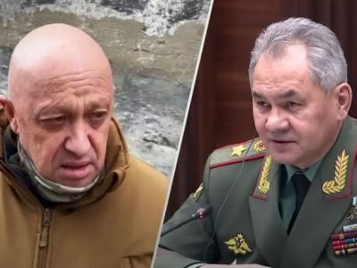 Евгений Пригожин, Сергей Шойгу. Коллаж: 24tv.ua Евгений Пригожин, Сергей Шойгу. Коллаж: 24tv.ua