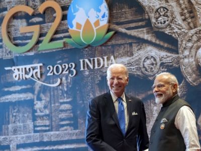 Джо Байден и Нарендра Моди на саммите G20. Фото: krishijagran.com Джо Байден и Нарендра Моди на саммите G20. Фото: krishijagran.com