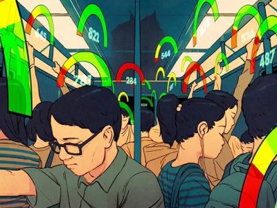 Социальный рейтинг в КНР. Иллюстрация: Kevin Hong, Wired UK Социальный рейтинг в КНР. Иллюстрация: Kevin Hong, Wired UK