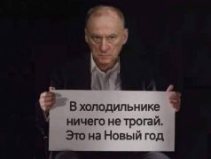 Патрушев и холодильник. Коллаж: соцсети