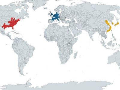 Три крупнейших макрорынка мира. Карта: telegra.ph Три крупнейших макрорынка мира. Карта: telegra.ph