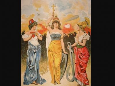 Франция, Россия и Британия - плакат времен Первой мировой войны: retro-ladies.livejournal.com Франция, Россия и Британия - плакат времен Первой мировой войны: retro-ladies.livejournal.com