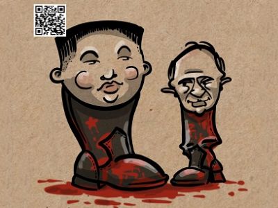 Два сапога - пара. Карикатура А.Петренко: t.me/PetrenkoAndryi Два сапога - пара. Карикатура А.Петренко: t.me/PetrenkoAndryi