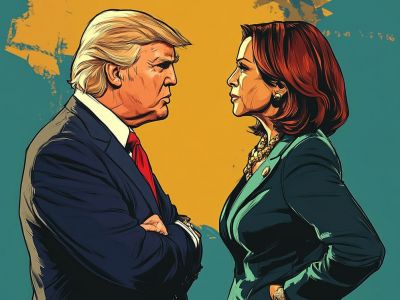 Дебаты Дональда Трампа и Камалы Харрис, 10.09.24. Рис.: t.me/dirtytatarstan Дебаты Дональда Трампа и Камалы Харрис, 10.09.24. Рис.: t.me/dirtytatarstan