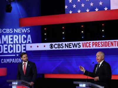 Дебаты Джей Ди Вэнса и Тима Уолца, 1.10.24. Фото: t.me/zerkalo_io Дебаты Джей Ди Вэнса и Тима Уолца, 1.10.24. Фото: t.me/zerkalo_io