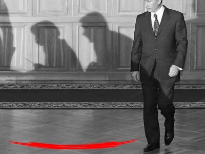 Путин и "красная черта". Иллюстрация: rusmonitor.com Путин и "красная черта". Иллюстрация: rusmonitor.com