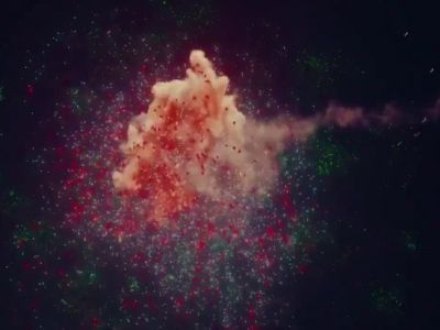 Ракетой по Санта-Клаусу - кадр из пропагандистского видеоролика Ракетой по Санта-Клаусу - кадр из пропагандистского видеоролика