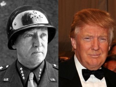 Генерал Джордж Паттон; Дональд Трамп. Коллаж: www.flickr.com Генерал Джордж Паттон; Дональд Трамп. Коллаж: www.flickr.com