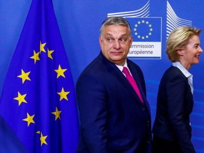 Евросоюз и Венгрия. Фрагмент фото: rt.com