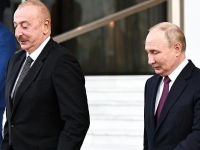 Ильхам Алиев и Владимир Путин. Фото: rbc.ru